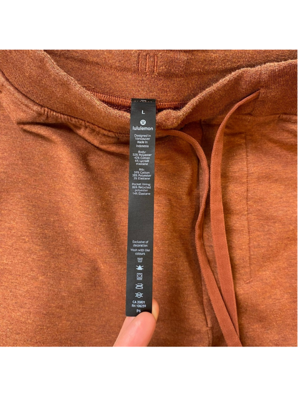 Lululemon City Sweat Shorts 9” Mens Large Heathered Dark Terracotta 2019 M7AB5S - Picture 5 of 16